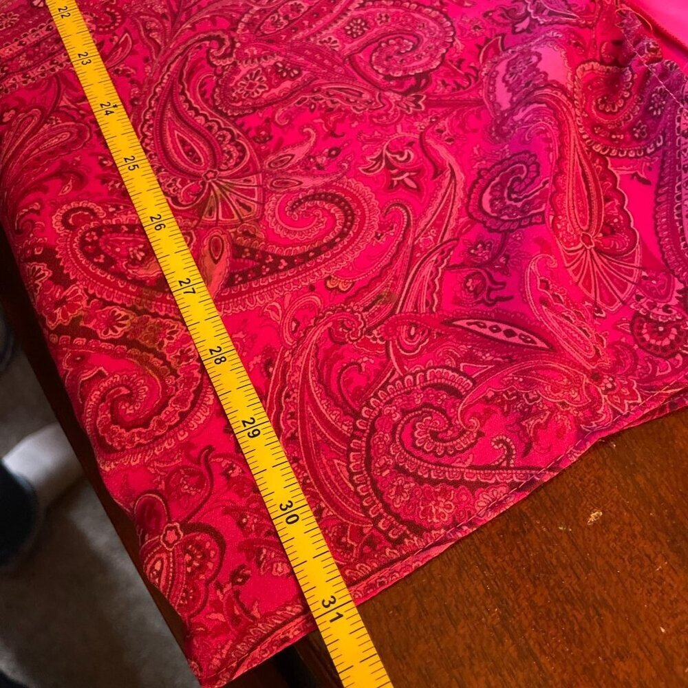 90s Vintage Pink Paisley Spaghetti Strap Dress Sz 8 Whimsigoth Fairy Wierdo Y2K - Picture 14 of 16